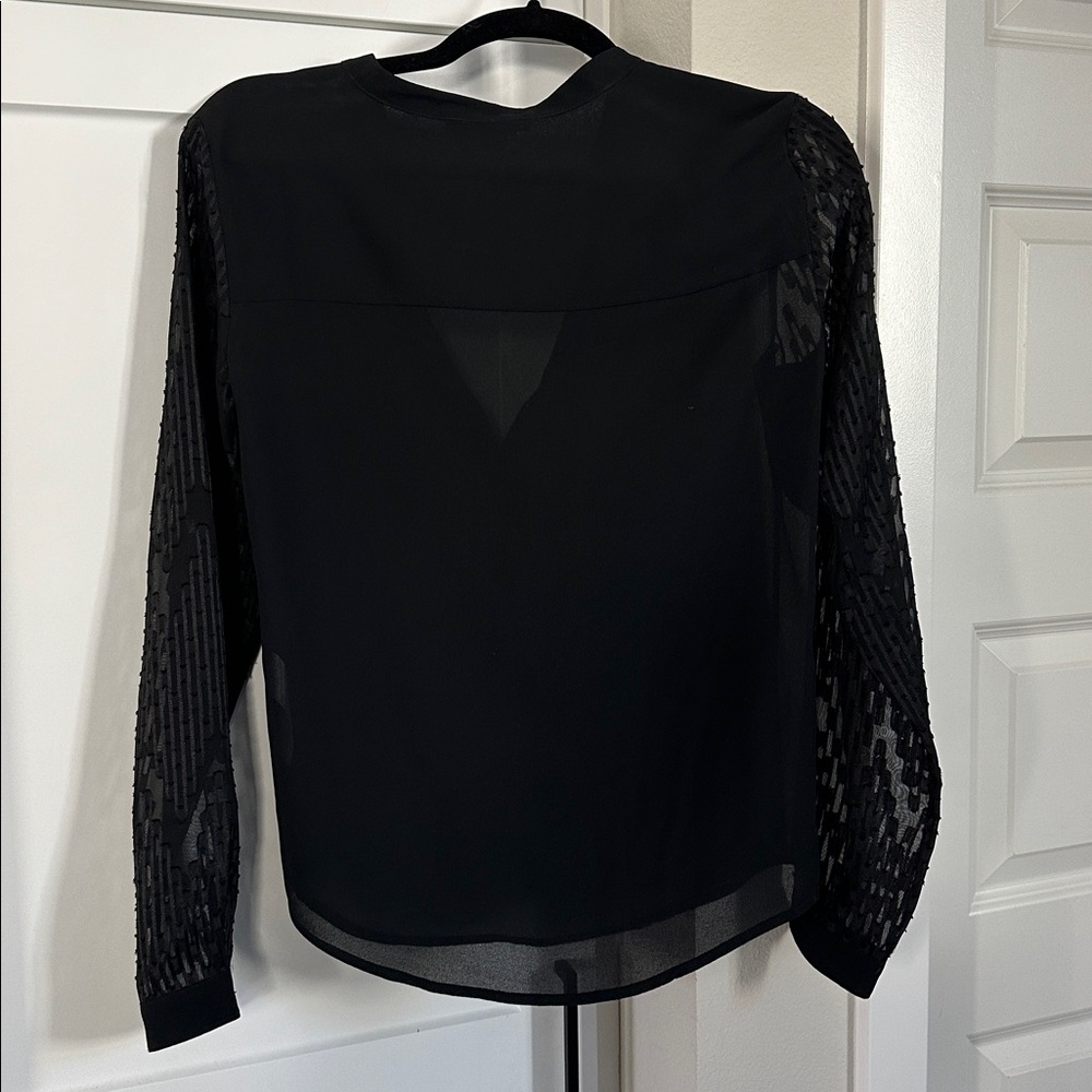 French Connection Sheer Button Down with Unique S… - image 4